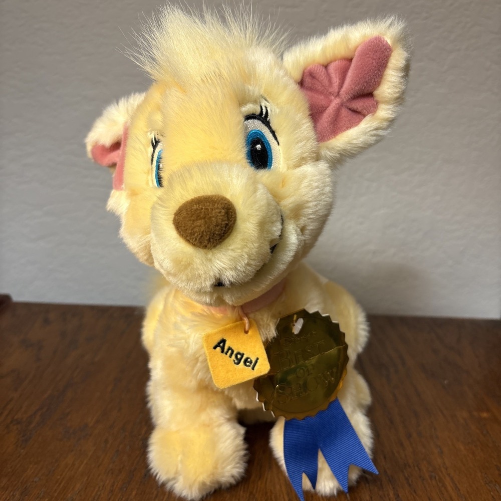 Angel Plush Dog From Lady and The Tramp 2 With Tags Attached The Disney Store
